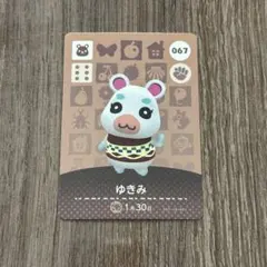 あつまれどうぶつの森 amiibo カード ゆきみ 067