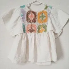 ZARAkids☆半袖花柄刺繍トップス　104サイズ　女の子　キッズ