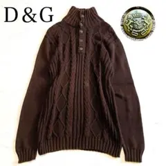 希少L✨D＆G ドルチェアンドガッパーナ ケーブルニットセーター ハイネックのサムネイル