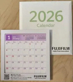 【非売品】富士フィルム FUJIFILM 2026年 卓上カレンダー