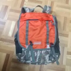 Coleman バックパック オレンジ カモフラ柄
