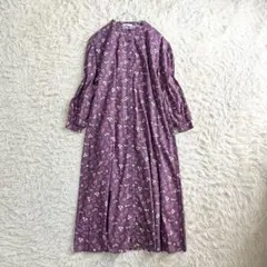 ポンデシャロン ジャガードワンピース ロングフレア フリル 北欧暮らし