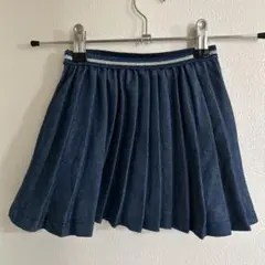 Zara Girls デニムブルー プリーツスカート 4