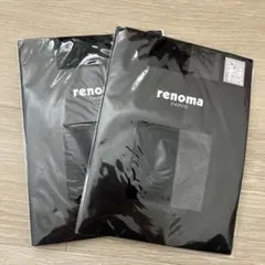 renoma ストッキング M〜L ブラック2枚セット