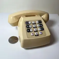 昭和レトロ プッシュ式電話海外物 インテリア　アンティーク 電話機 昭和レトロ レトロポップ プッシュ インテリア アンティーク