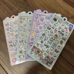 正規品　クーリア新作　ボンボンドロップシール4種セット