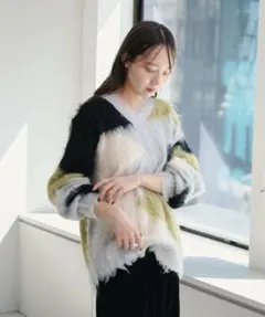 定価7590円　新品未開封　【Kastane】シャギー柄編みニット