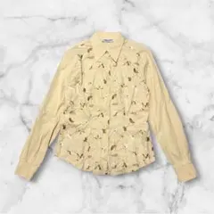 NARACAMICIE ナラカミーチェ 花柄 イタリア製 長袖シャツ М