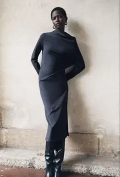 ZARA アシンメトリーワンピース S