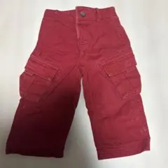랄프 로렌 키즈 치노 바지 80cm 24M 레드 보르도 조랑말 자수