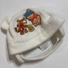 ★美品★レア★ プーさん ティガー クマ耳 ベビー帽 46〜50cm ディズニー