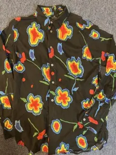 PS Paul Smith 長袖シャツ 花柄 ブラック Mのサムネイル