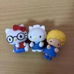 サンリオガチャ　ディアダニエル　キティ　ジミー　ならぶんです　めがねっこちゃん