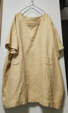 peu pres プープレ 綿麻 ゆったりワンピース