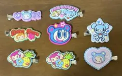 ナルミヤキャラクターズ　ラバーヘアクリップ 8個セット
