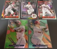 topps 広島カープ　セット　5枚　インサート　シリアル