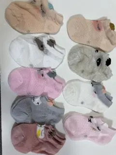 【新品未使用】靴下9足セット　春夏用　9cmから14cmくらいです。