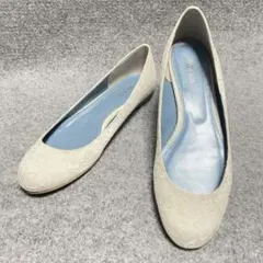 BENIR ベニル　24.5 ウエディングシューズ パンプス レース 結婚式