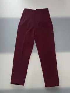 GRL ハイウエスト カジュアルパンツ スラックス　ストレート　ボルドー