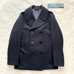 現行タグ✨ ポロ ラルフローレン Pコート ウール 紺ゆったりM