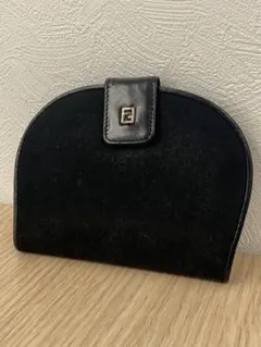 黒 フェンディ 2つ折り財布 ◇
