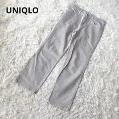 ユニクロ UNIQLO ストレートデニム 26インチ ライトグレー レディース