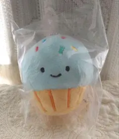 にっこりーノ カフェのぬいぐるみ カップケーキ(ブルー)【新品未使用】