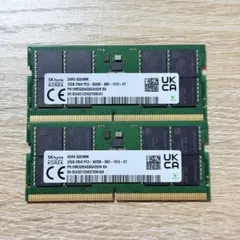 SKhynix DDR5 32GB 2枚 合計64GB メモリ ノートPC - メルカリ