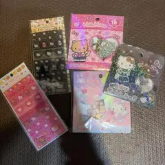 タイルシール　クリスタルシール　おはじきシール　キティ　日焼け　ギャル