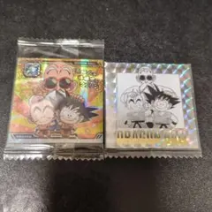 亀仙人　孫悟空　クリリン　ドラゴンボール　ウエハース　シール