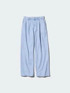 UNIQLO/ドレープデニムタックパンツ Lサイズのサムネイル