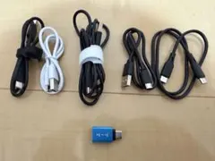 USBケーブルセット 5本とアダプター B端子×1 C端子×4