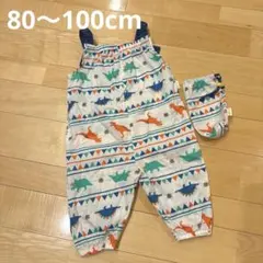 恐竜柄オーバーオール 約80〜100cm 砂場着
