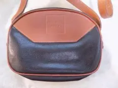 80s 90s ニナリッチ イタリア製本革 ミニショルダーバッグ 丸形ショルダー