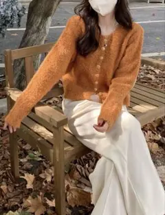 SHEIN ソリッドボタン付きカーディガン S 美品