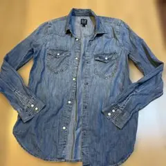 GAP デニム 長袖シャツ ライトブルー