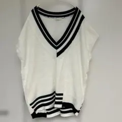 earth music&ecology ニットベスト Vネック