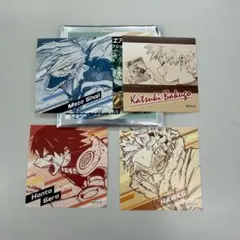 爆豪勝己障子目蔵瀬呂範太ホークス ヒロアカ原画展 スクエアステッカーコレクション