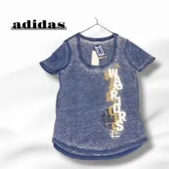 【タグ付】アディダス Tシャツ ウォッシュ加工 ウォリアーズ Uネック 7649