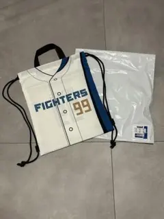 北海道日本ハムファイターズ ユニフォーム型ナップサック♯99 レイエス④非売品のサムネイル