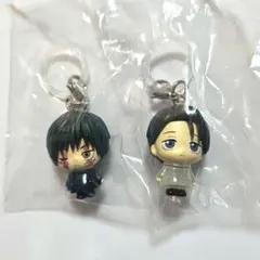 呪術廻戦めじるしアクセサリー 乙骨憂太 禪院真希 2点セット ガチャガチャ