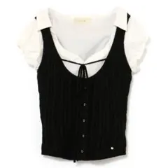 andmary Rejina vest set 値下げ不可 ANDMARY Regina vest set ブラック - メルカリ