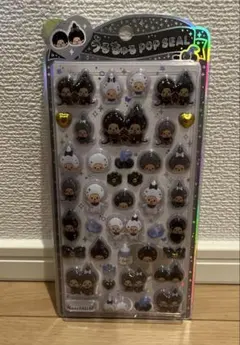 《正規品》モンチッチ　うるちゅるポップシール　ボンドロ　白黒モノトーン