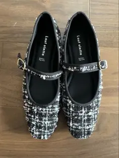 launa leaフラットシューズ パンプス23cm ツイード