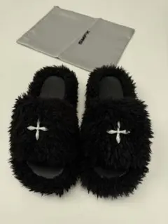 SMFK ファーサンダル ブラック スリッパ 2025年最新】smfk サンダルの