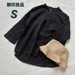 23区 リネン 麻 100% ブラウス ネイビー 半袖 38 美品 スキッパー 