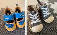 最終値下げ！asicsとCONVERSEのベビーシューズセット