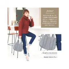 ☆ママに大人気☆3分割で大容量機能性抜群な優秀スウェットバッグ！