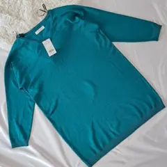 【新品タグ付】セシルマクビー Vネック ニット大人可愛い♡ターコイズブルー M