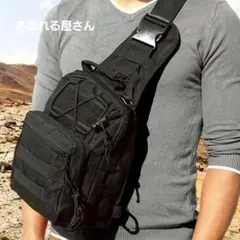 ボディバッグ ワンショルダー 斜め掛け ブラック リュック 大容量 小型